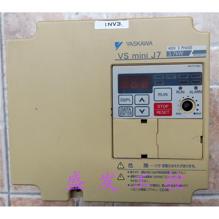 CIMR-J7AA43P7 380V 3.7KW 安川变频器 原装 测试OK有保