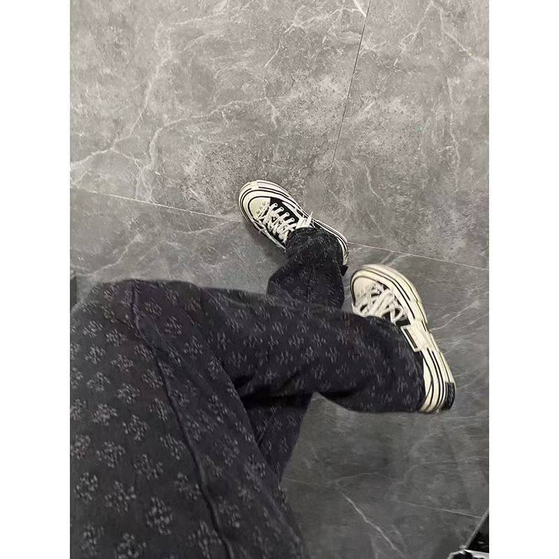 美式复古水洗做旧牛仔裤女秋季新款高腰显瘦直筒阔腿拖地长裤子,女装/女士精品,大码裤装,淘宝优惠券,粉丝福利购,淘宝优惠卷