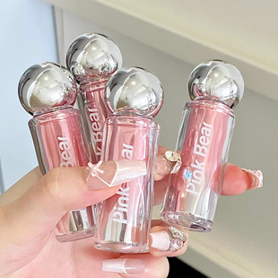 pinkbear皮可熊有色唇蜜唇釉精华蜜糖光口红不易沾杯掉色皮克熊女