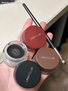 unny眼线膏持妆不晕染防水眼线胶笔黑色棕色气垫笔刷化妆师专用
