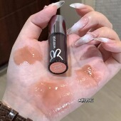 HYNTOOR黑兔星球唇蜜镜面粉乳石水光唇釉玻璃唇奶茶色唇彩口红女