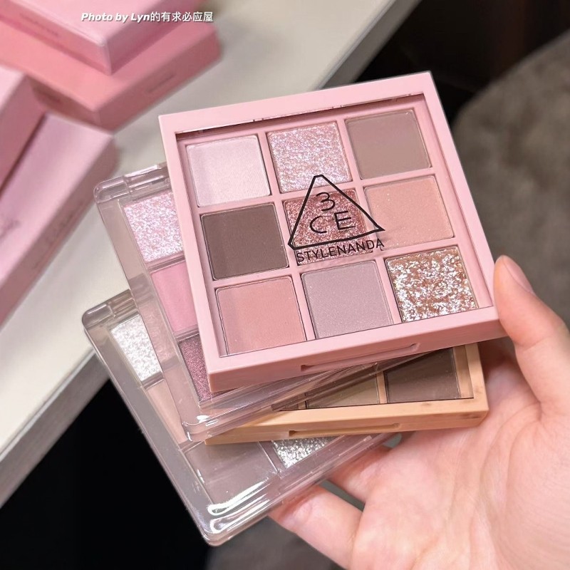 3CE眼影盘芋泥盘水泥smoother黄油蓝绿色12色九宫格大地奶茶哑光,彩妆/香水/美妆工具,眼影,淘宝优惠券,粉丝福利购,淘宝优惠卷