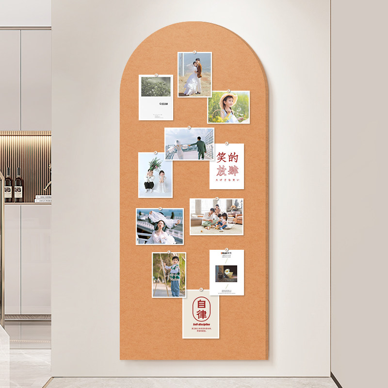 板背景墙儿童作品展示板主题墙卧室客厅ins风奶油色墙面装饰毛毡墙贴