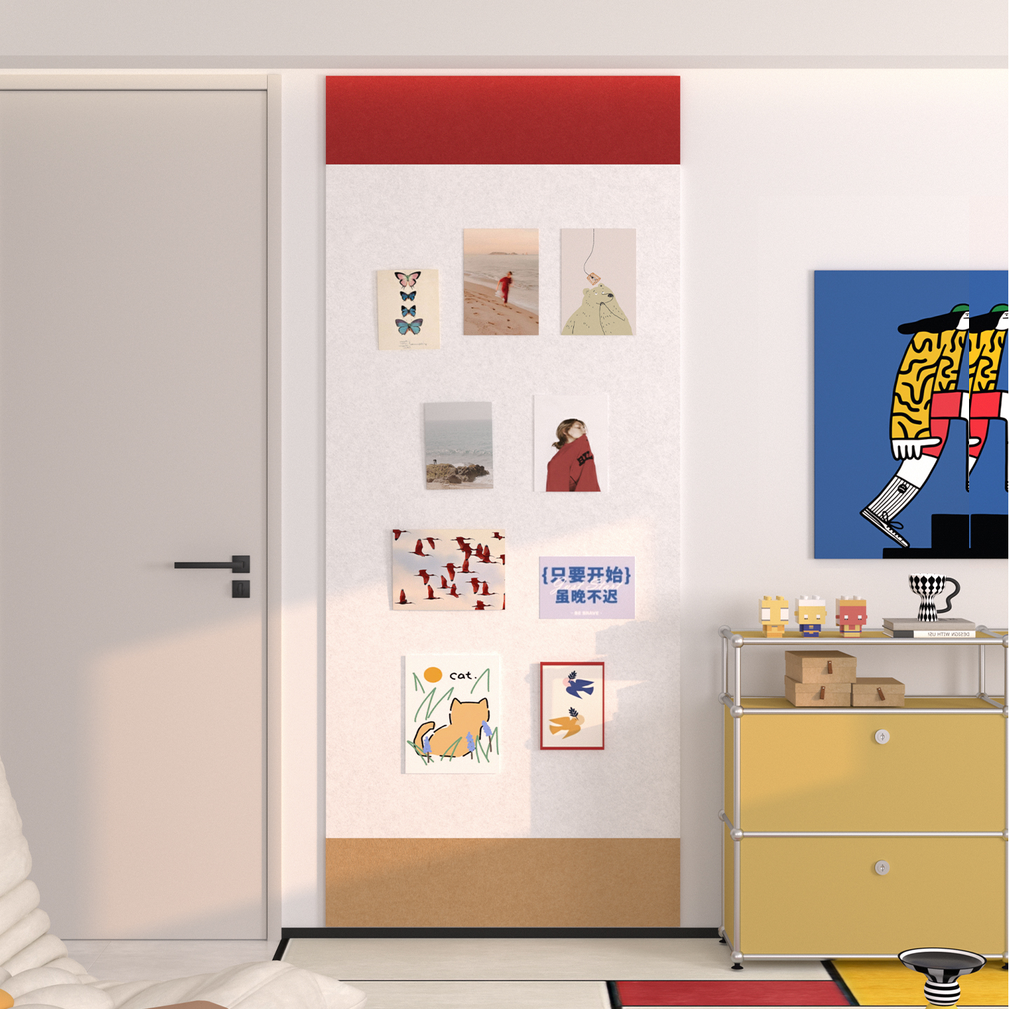 格里旺毛毡墙贴照片墙DIY