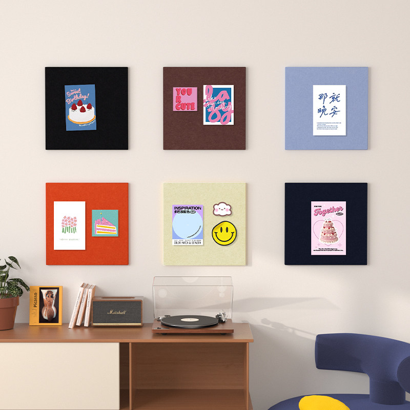 ins氛围感毛毡照片墙客厅背景墙房间墙面装饰遮丑翻新墙贴展示板,家居饰品,软装墙贴,淘宝优惠券,粉丝福利购,淘宝优惠卷