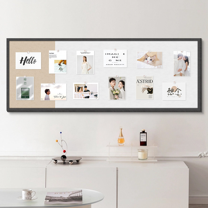 照片墙背景板墙面装饰创意相框组合墙上相册墙拍立得相片展示墙