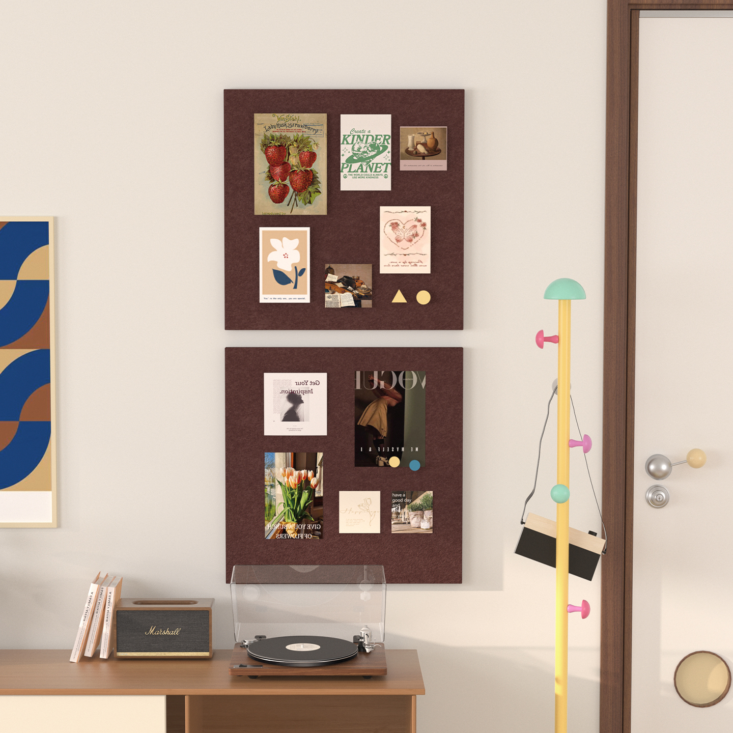 格里旺宿舍桌面毛毡背景板