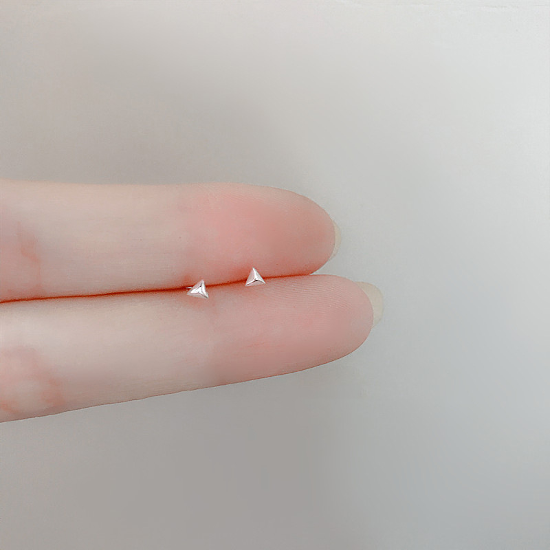 养耳洞耳钉女925银针简约小巧