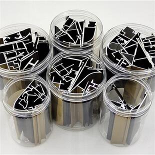 护墙板铝材样品铝合金收口线压边条阴阳角地脚线工型分线腰线顶线