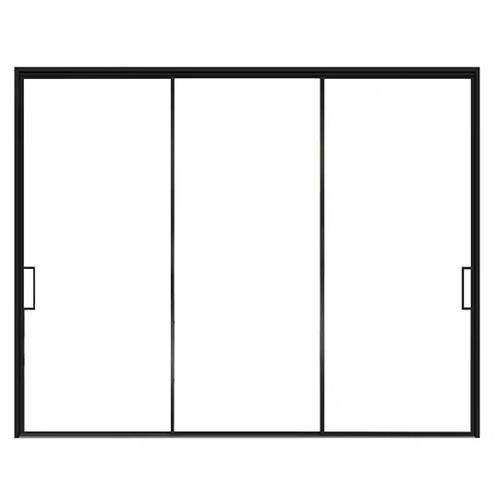 极简窄边框三联动吊轨推拉门厨房卫生间阳台隔断钛镁合金玻璃移门