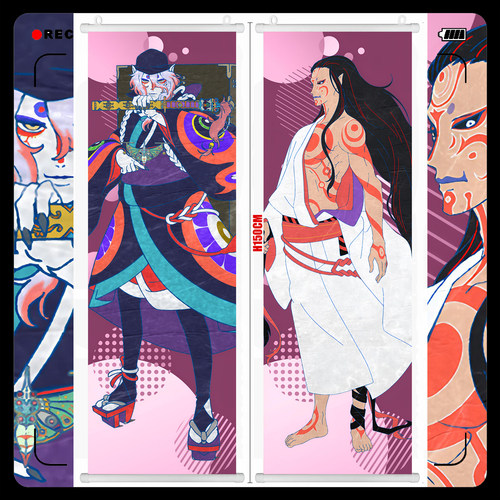 怪化猫周边 Mononoke 卖药郎 小金 动漫挂画海报壁画谷子周边