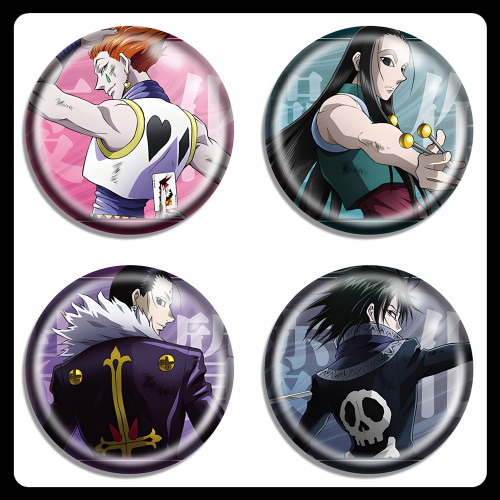 全职猎人吧唧 小杰 西索 伊尔迷 库洛洛 飞坦 徽章胸章挂件周边