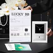 挚爱纯银四叶草项链女七夕节生日礼物女生闺蜜送老婆女朋友学生