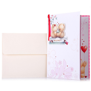 Hallmark贺曼 情人节贺卡生日贺卡送男女友爱意卡1张装19FL13210