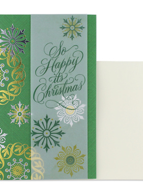 Hallmark贺曼贺卡 圣诞节祝福礼物卡片1张装19XMS8909