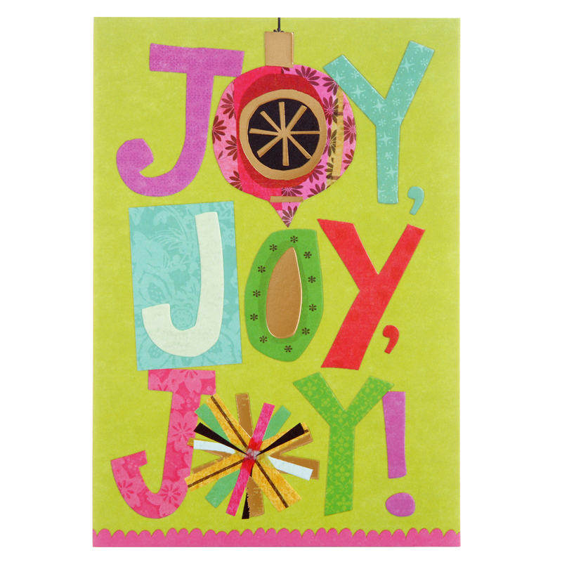 hallmark贺曼贺卡 圣诞节贺卡1张装 9xms6906