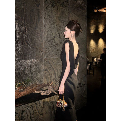 法式赫本风连衣裙女不规