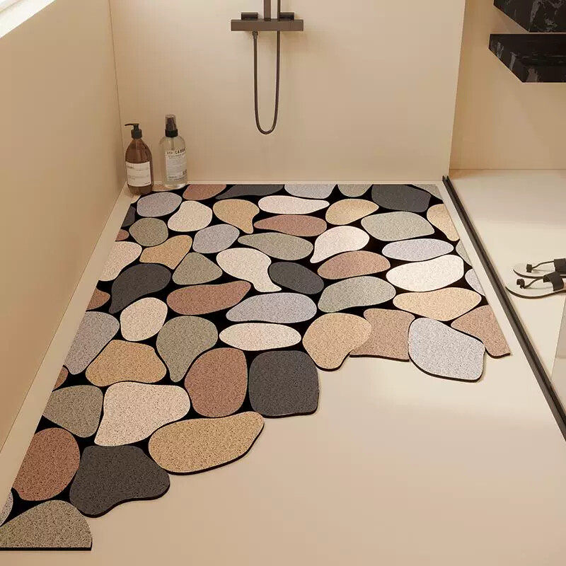 浴室防滑垫可裁剪丝圈卫生间地垫镂空防摔沥水垫儿童淋浴洗澡脚垫