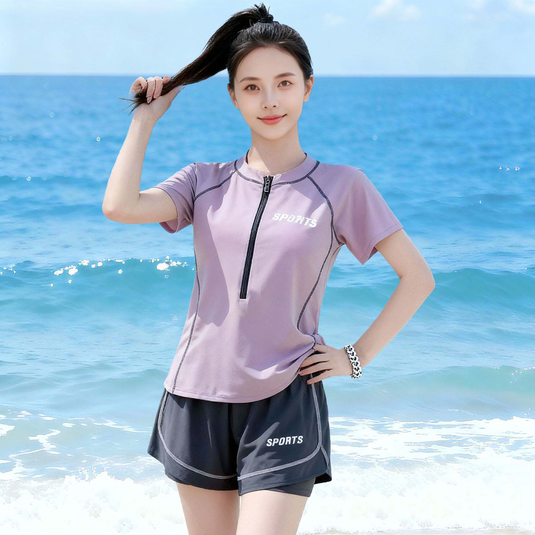 2026新款运动游泳衣女分
