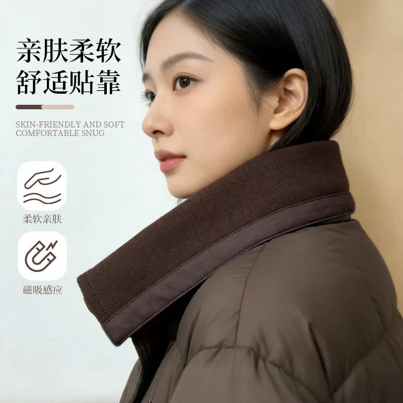 冬款磁吸防脏领棉衣羽绒
