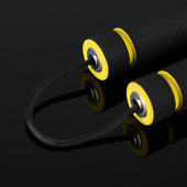 不锈钢海绵双节棍初学者二节棍跆拳道款 表演棉双截棍泡棍儿童