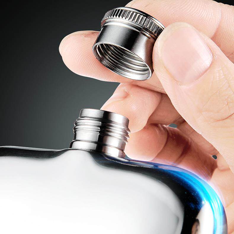 316不锈钢酒壶加厚随身户外扁酒壶旅行便携小瓶迷你不锈钢酒壶