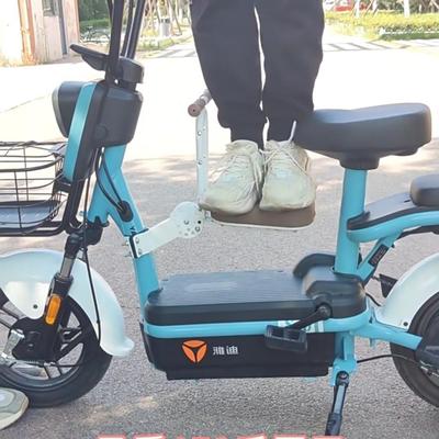 电动车高档折叠儿童前置座椅电动单车两轮可折叠宝宝小孩子儿座椅