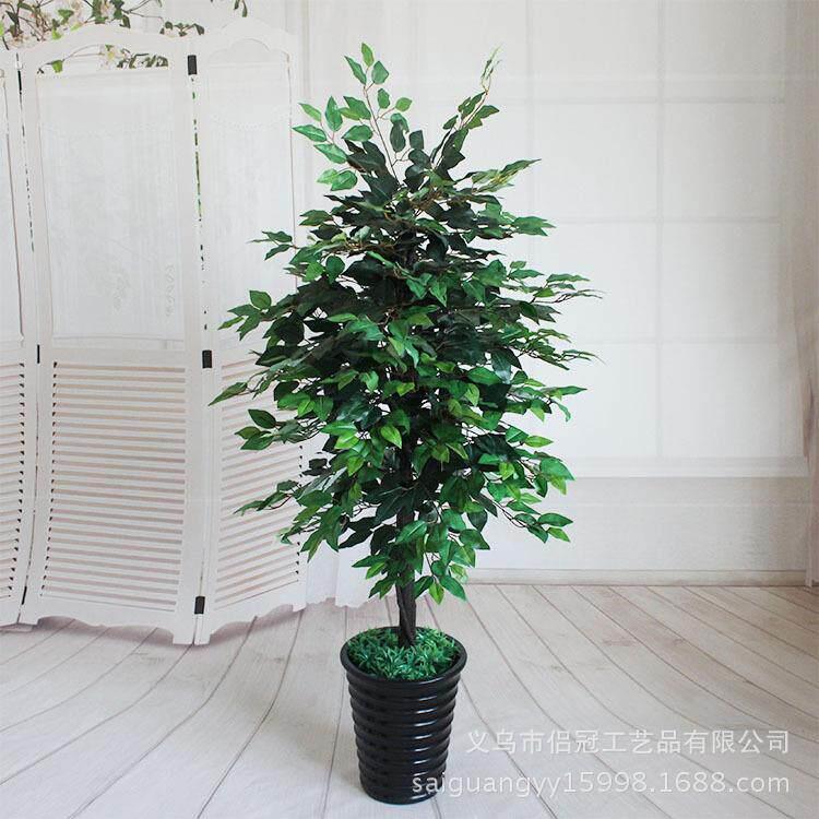 外贸爆款人造仿真榕树假榕树大型绿植盆栽室内落地客厅盆景装饰树