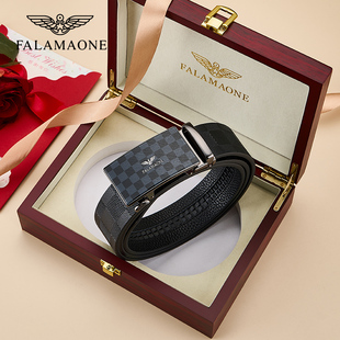 falamaone皮带男士真皮名牌腰带奢侈品新款高档男朋友爸爸礼物