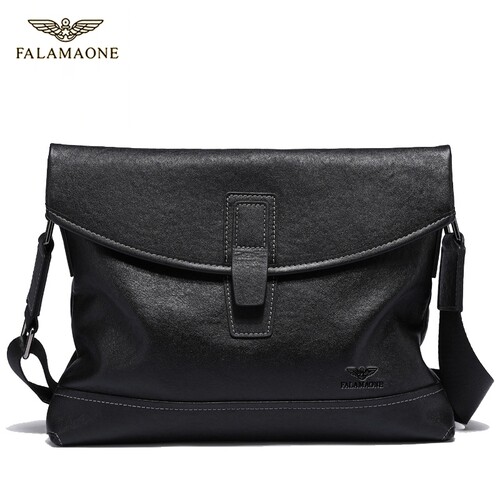 单肩牛皮斜挎包FALAMAONE
