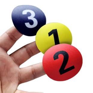 圆形数字贴纸号码贴编号饭店桌牌编号餐厅字牌餐桌选手设备牌号墙面机台比赛选手号贴不干胶数字值标签定制做