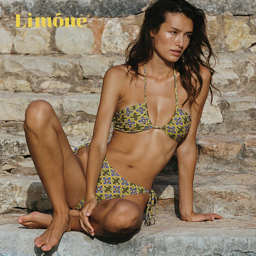 Limone比基尼泳衣性感海岛欧美风
