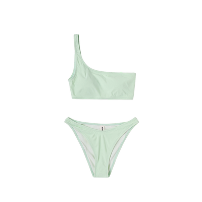 Limone女分体泳衣单肩泳装高级感