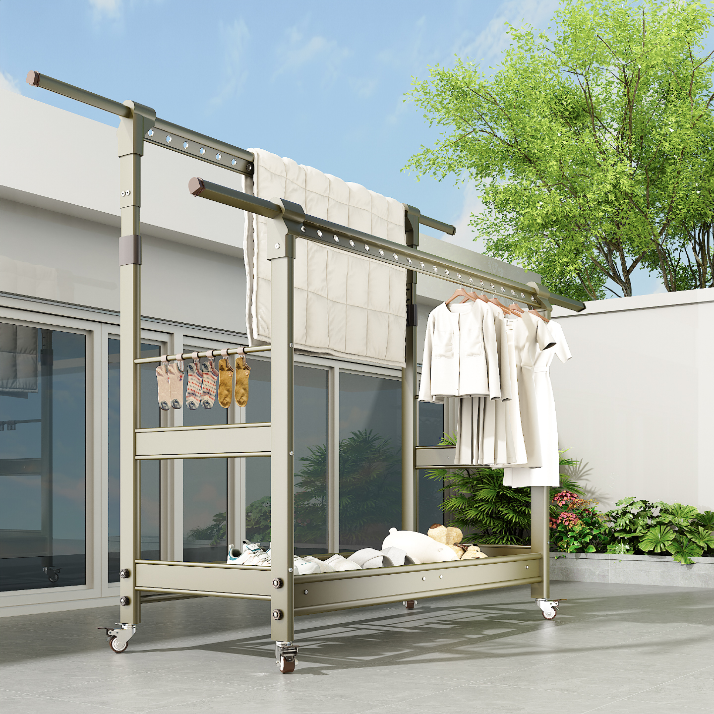 【顺丰发货送货上门】晾衣架家用