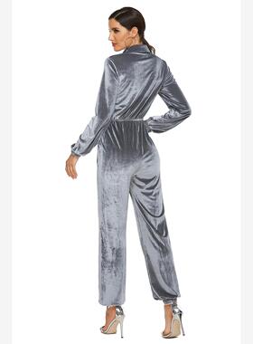 sexy spring jumpsuits lady women long overalls with pockets