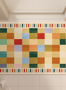 Absorbent felt bedroom entrance door mat bathroom rug carpet