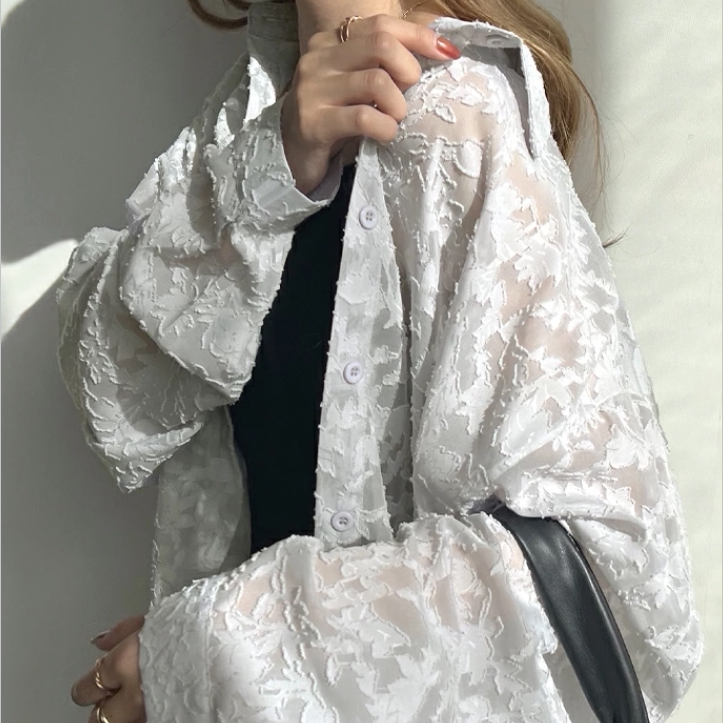 日系新款外单外贸上衣蕾丝衫