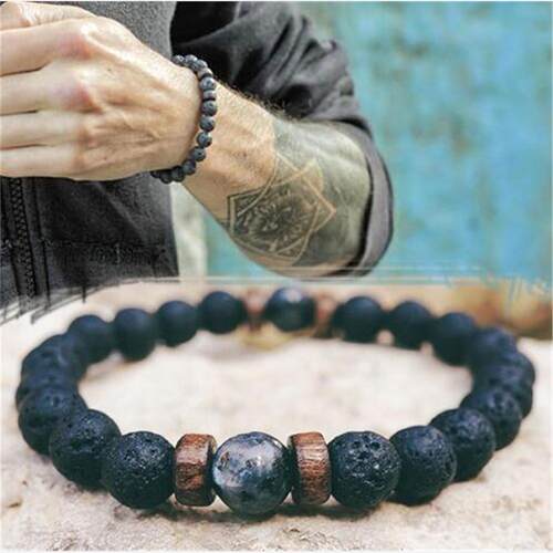 Men Bracelet Natural Moonstone Bracelets Men Jewelry gift