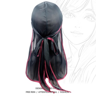 海盗帽  durag头巾Hiphop帽子黑个性街头匪帮说唱街舞头套男潮女