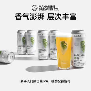 大九酿造降临浑浊IPA啤酒国产精酿全开口易拉罐清爽500ml*6罐装
