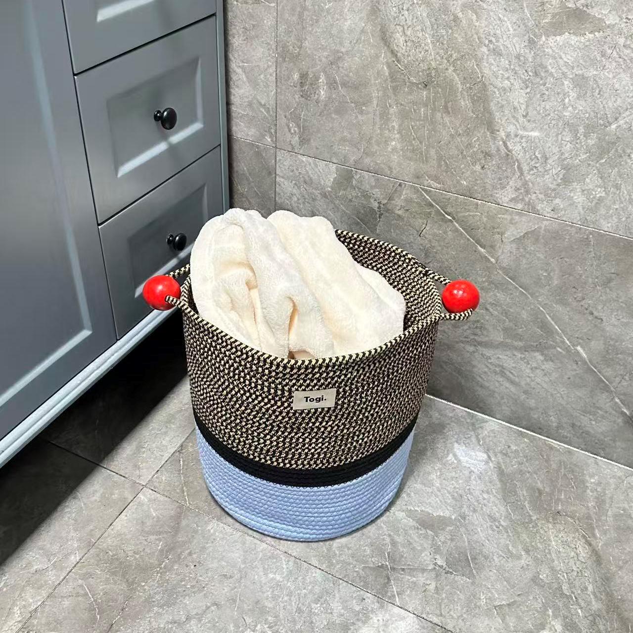 Togi机灵木棉线绳脏衣收