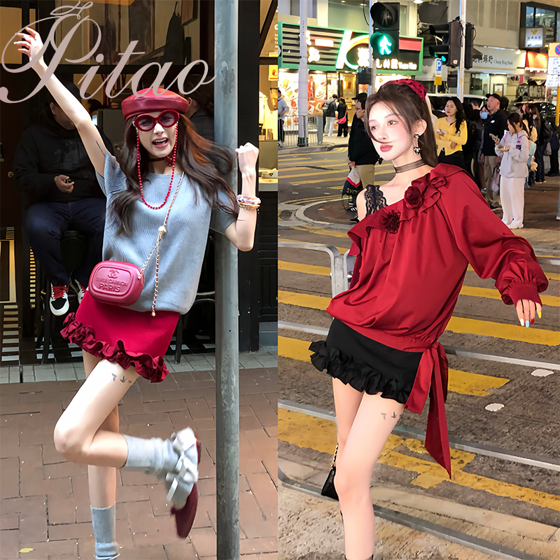 屁桃甜美可爱百搭夏季新款半裙