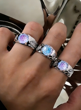 2026新款烟花切小众开口戒指