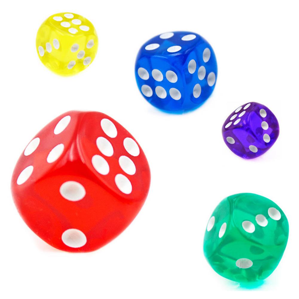 new10PCS / Set Dice Set Transparent Clear Dices For Table B