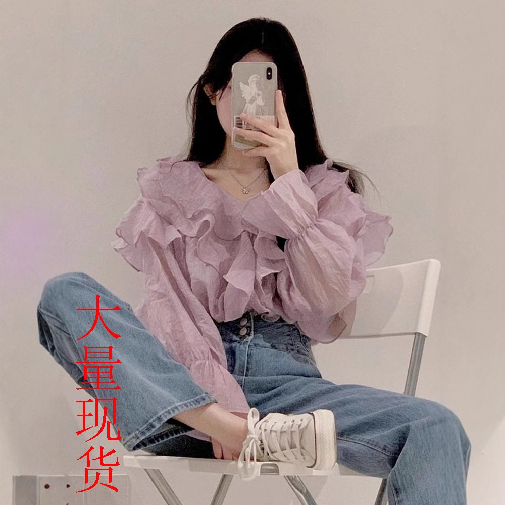 womenclothes雪纺长袖衬