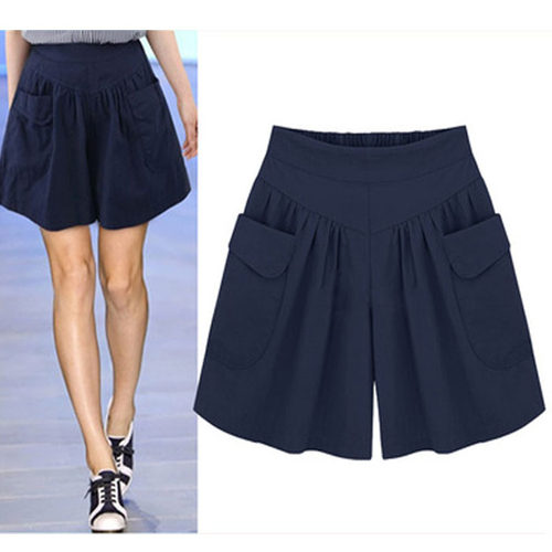 2015 summer women short pants elasticty trouse plus size