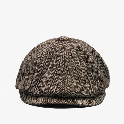 Beret hat female classic cap men octagonal hat 文艺贝雷帽