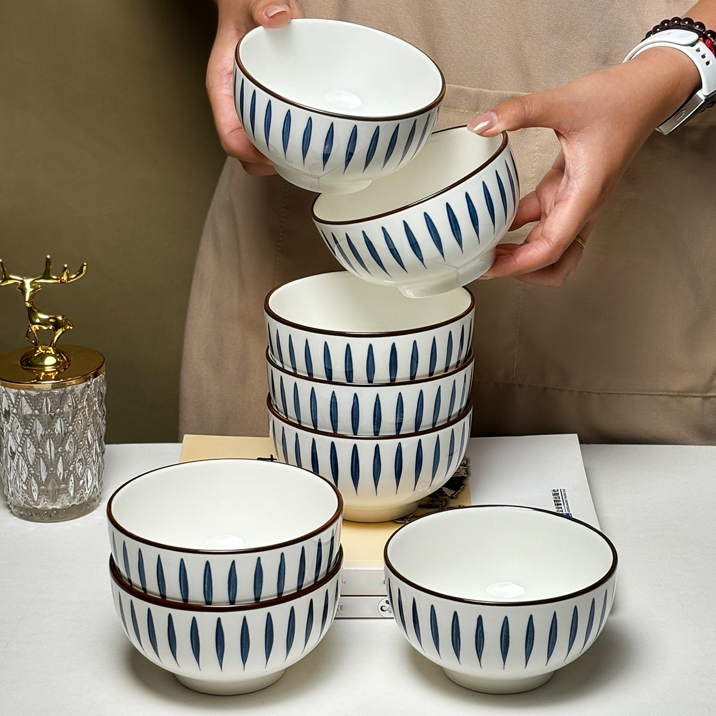 陶瓷米饭碗家用2025新款