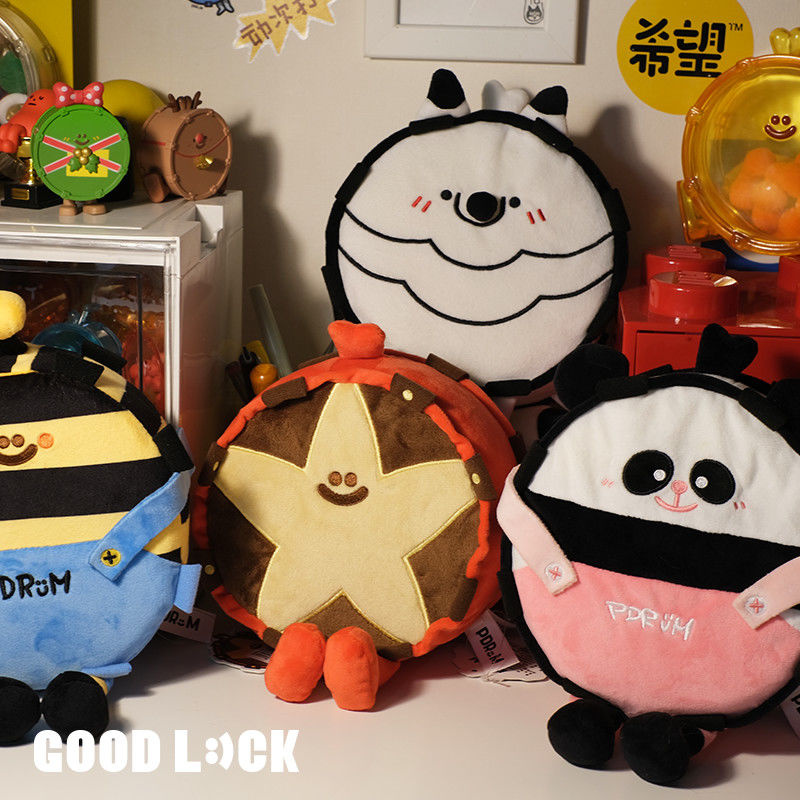 磨铁周边屁屁鼓毛绒玩具