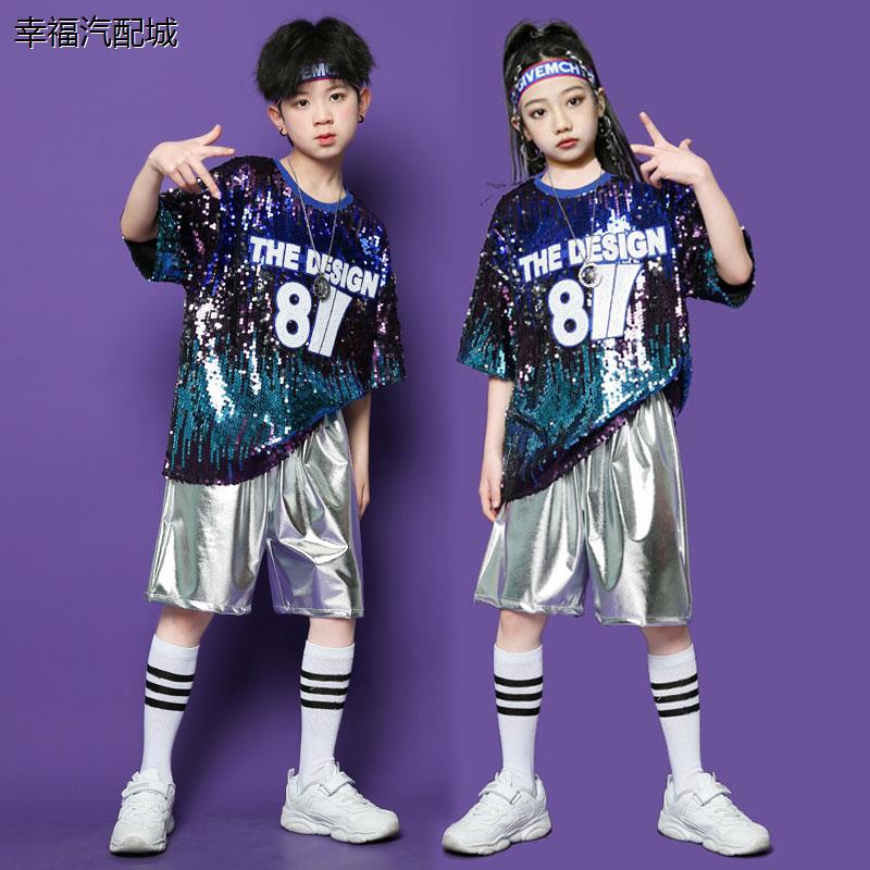 六一儿童啦啦队演出服男